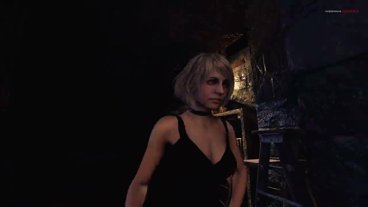Fan Cam Black Dress Ashley Mini Short Skirt  Halo Resident Evil 4 Remake MOD 1%