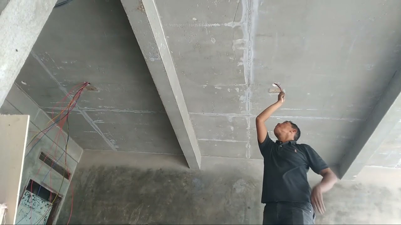 CARA MEMASANG KABEL INSTALASI LISTRIK PADA DAK COR#handman #building #electric