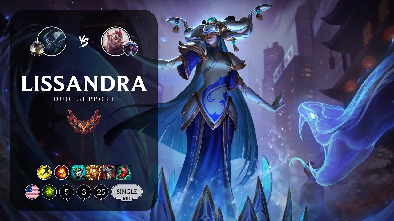 Lissandra Support vs Rakan - NA Grandmaster Patch 14.6