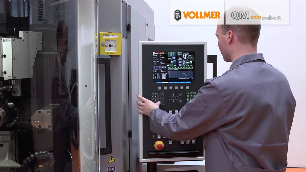 Eroding machine for PCD tools // Profile Package // VOLLMER QM eco select