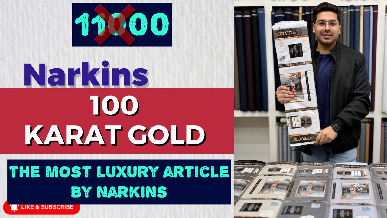 100 KARAT GOLD BY NARKINS | THE BEST COTTON BY NARKINS | 100% PURE PIMA COTTON
