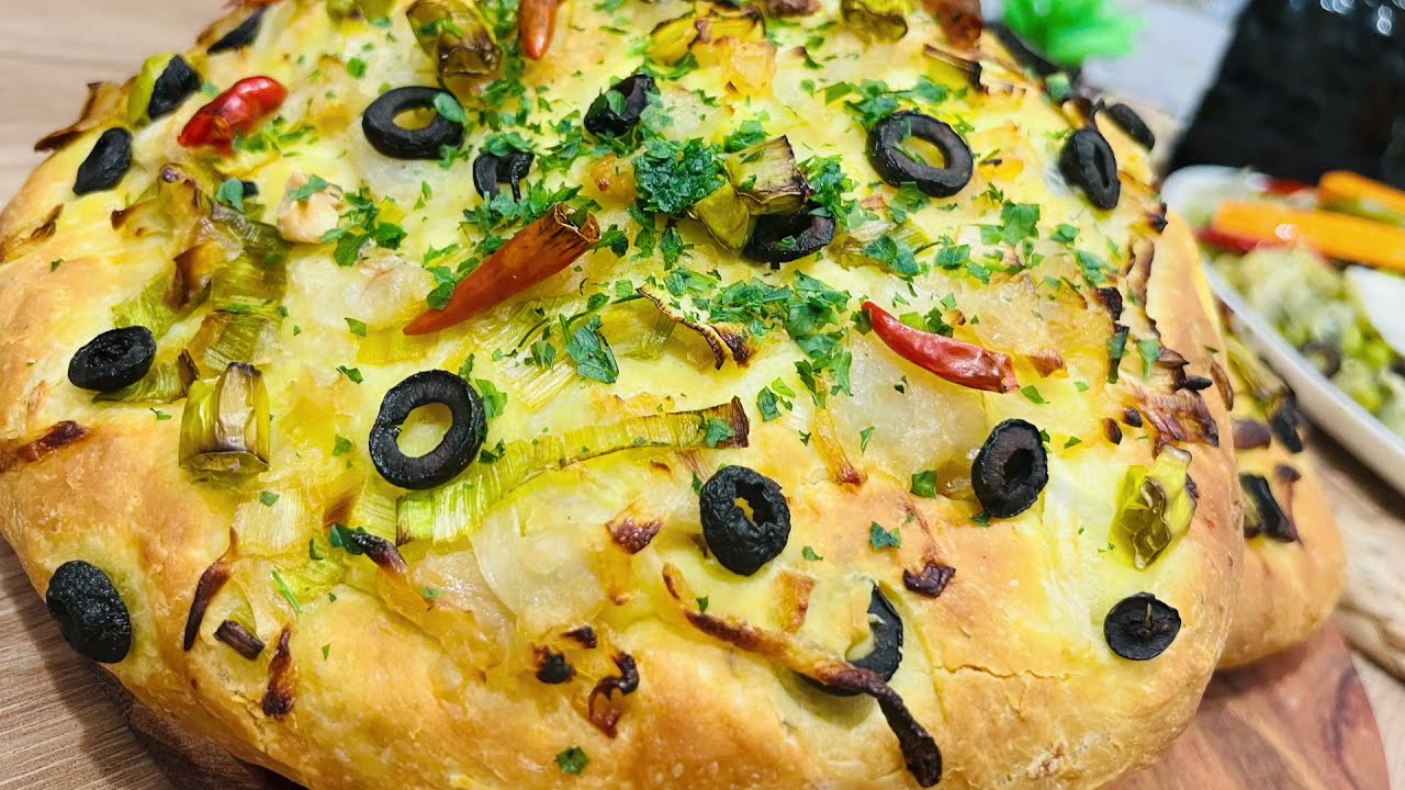 Pain oignons/olives maison très moelleux !!!