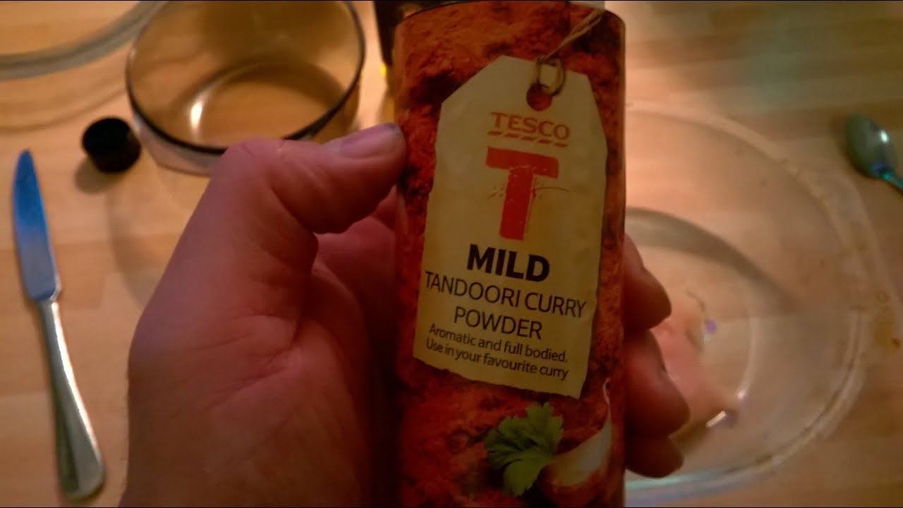 tesco tandoori curry chicken in under two minutes!