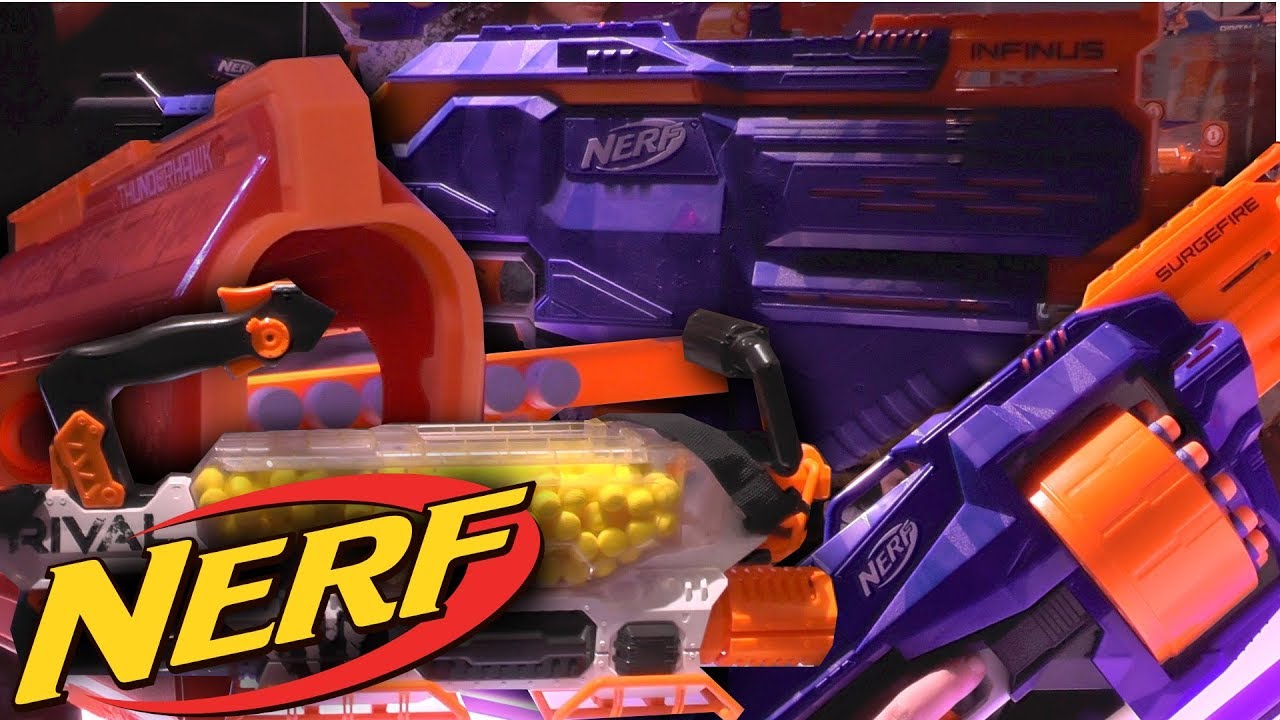 NEW! 2018 Nerf Blasters (Spring, Fall) Infinus, Tri-Break, Thunderhawk, Evader, Promethius