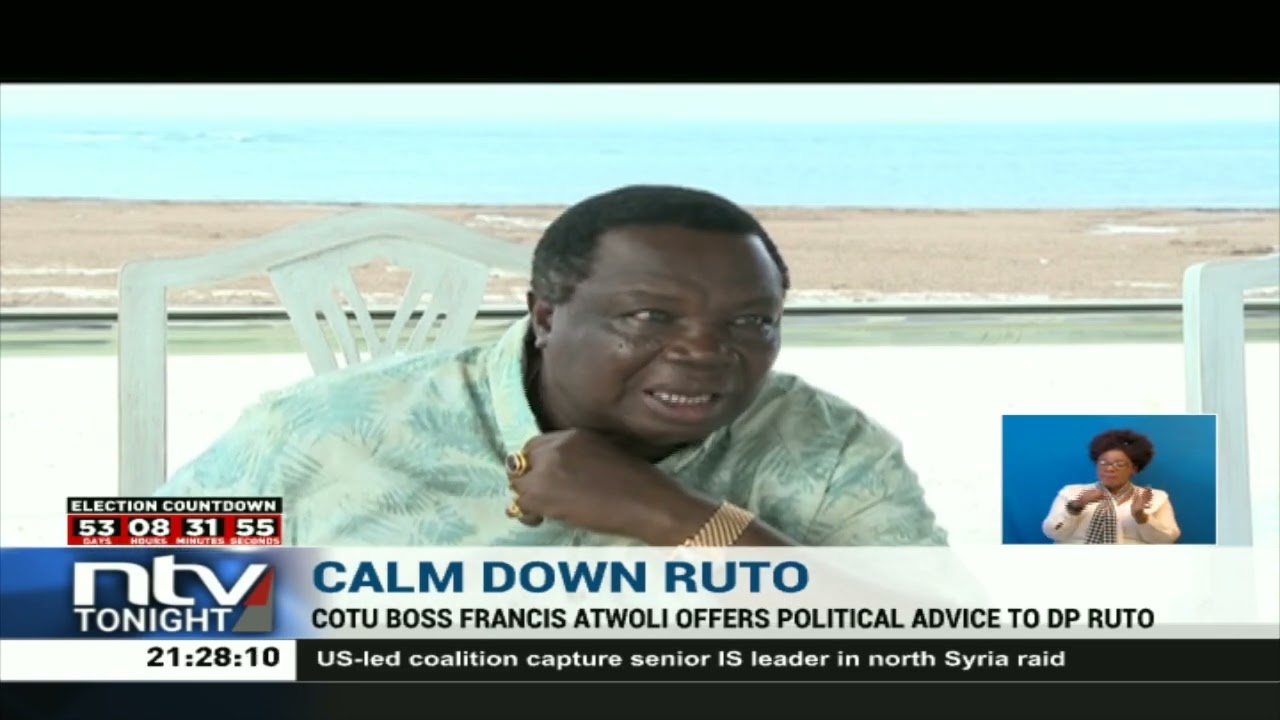 Calm down: Francis Atwoli offers political advice to DP Ruto
