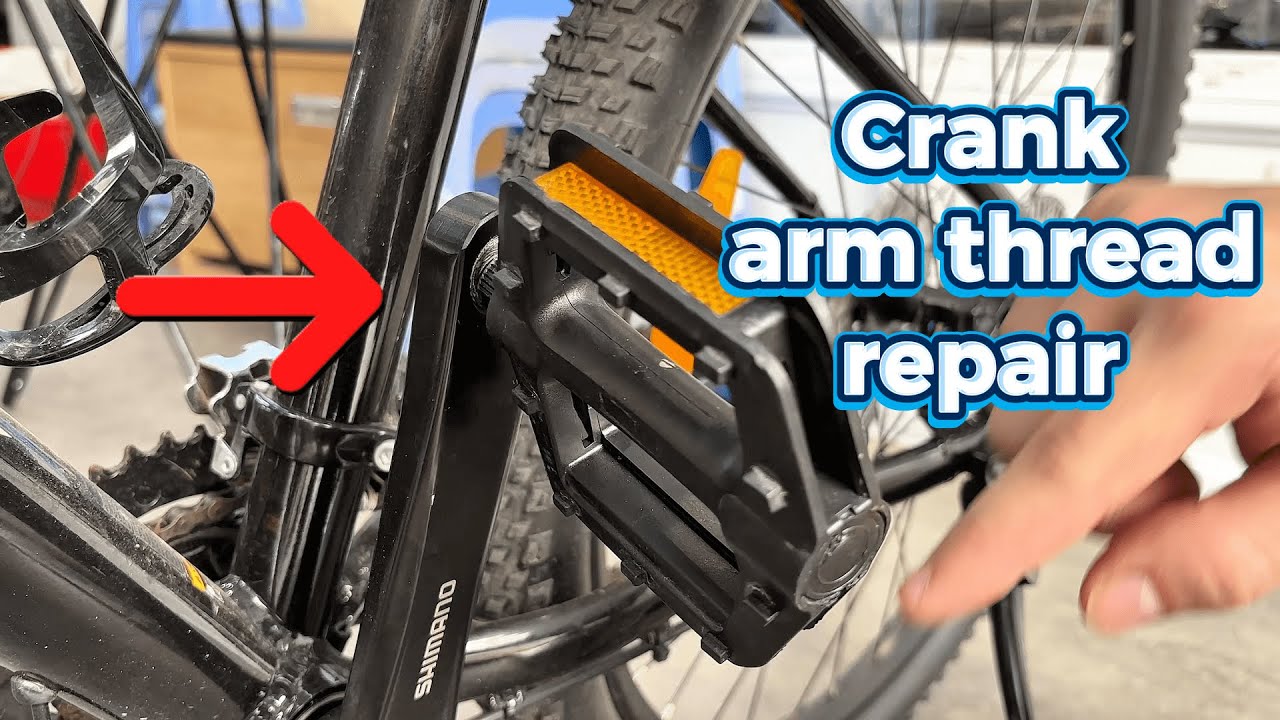 Every cyclists should know how to repair crank arm thread!!!