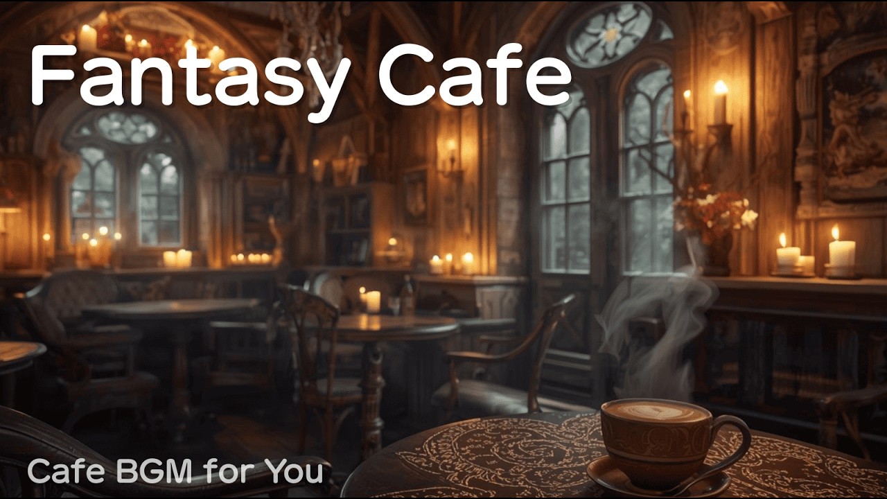 Fantasy Cafe Ambience ☕ Cozy Medieval Lofi | 2 Hours