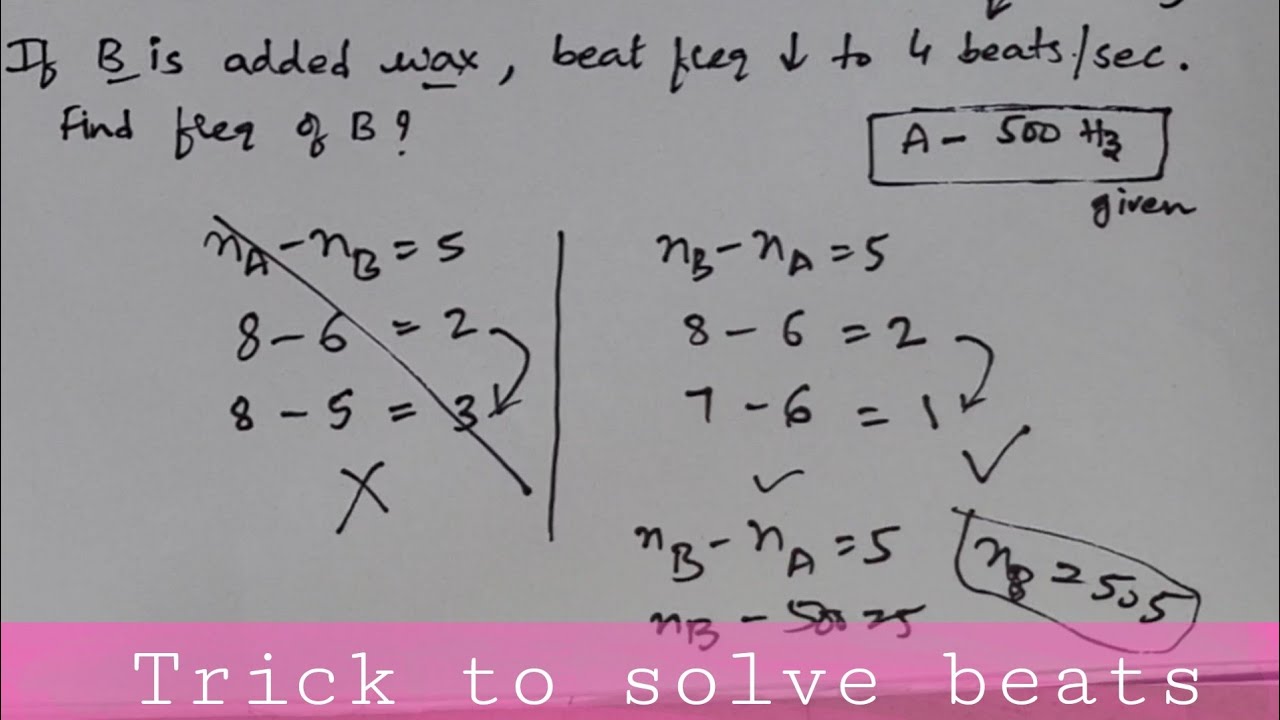 Tricks To Solve Beats | Beats Numericals | NEET Aspirants