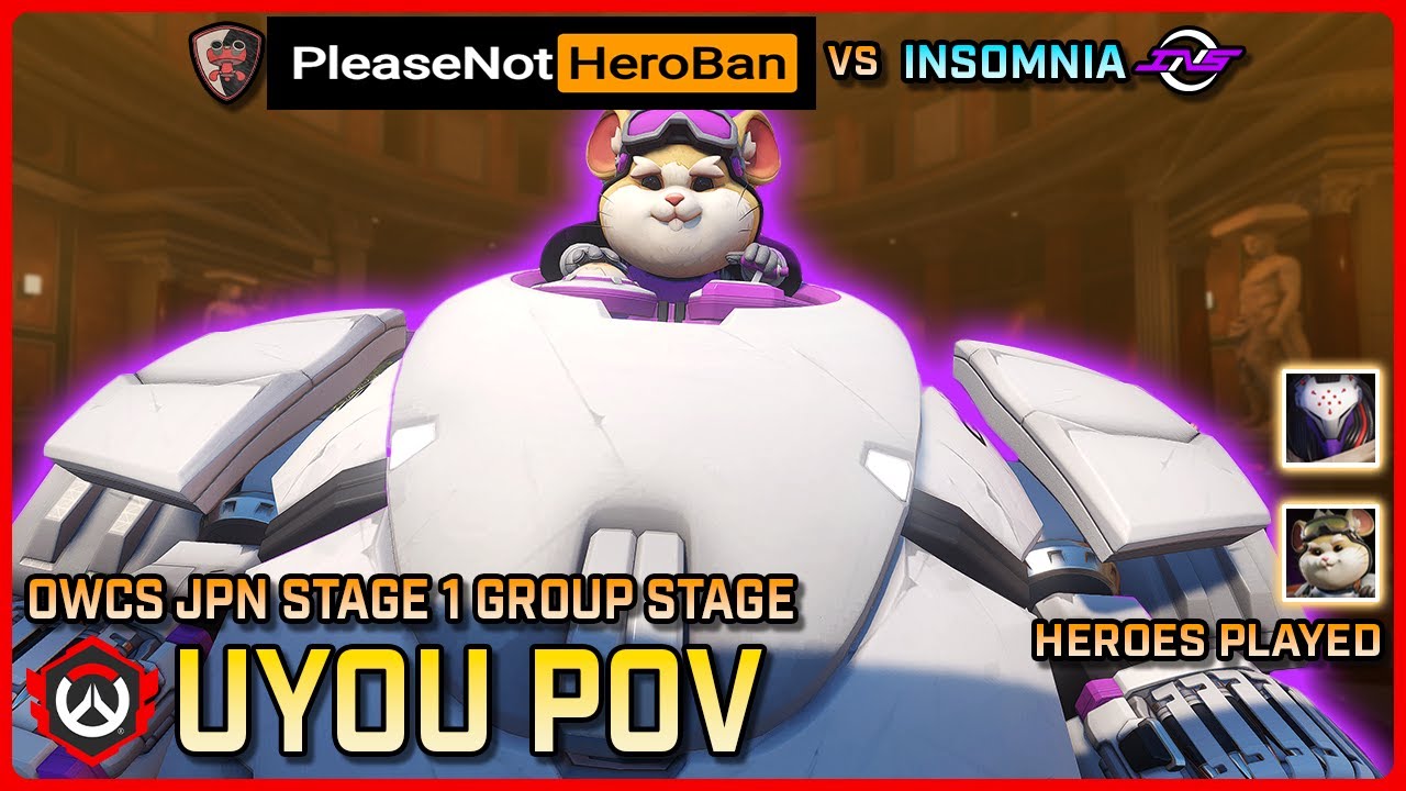 [ UYOU ] 56 Sens 1600 DPI Wrecking Ball | Please Not Hero Ban vs Insomnia | Group Stage | OWCS Japan