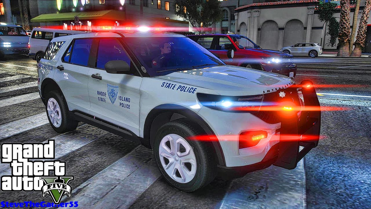Играю в GTA 5 за ПОЛИЦЕЙСКОГО Дорожный патруль || Род-Айленд || GTA 5 Lspdfr Mod | 4K