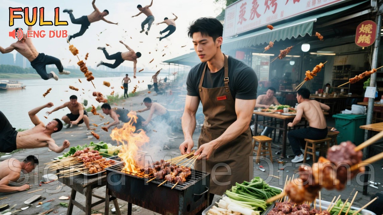 Thugs picked the wrong fight with a BBQ vendor&mdash;one move, and ten strong men hit the ground!