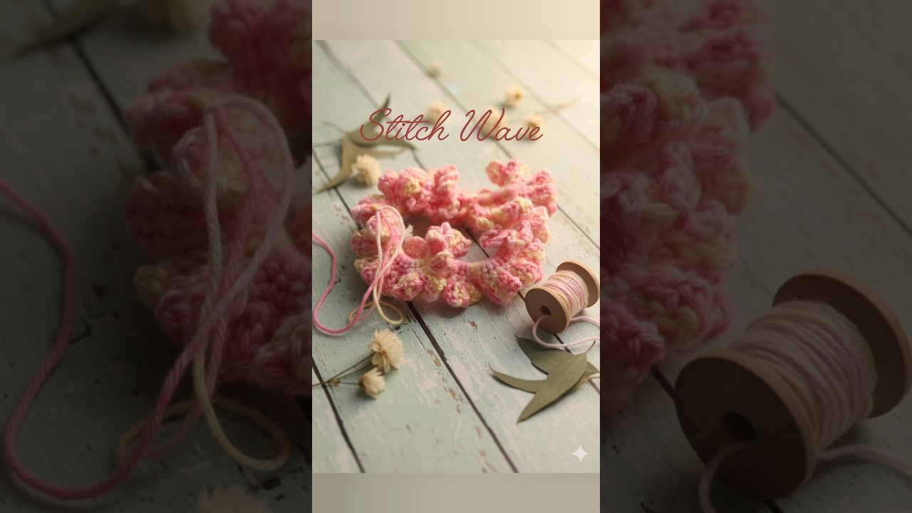 DIY Crochet Scrunchie Tutorial for Beginners!🧶🌸 