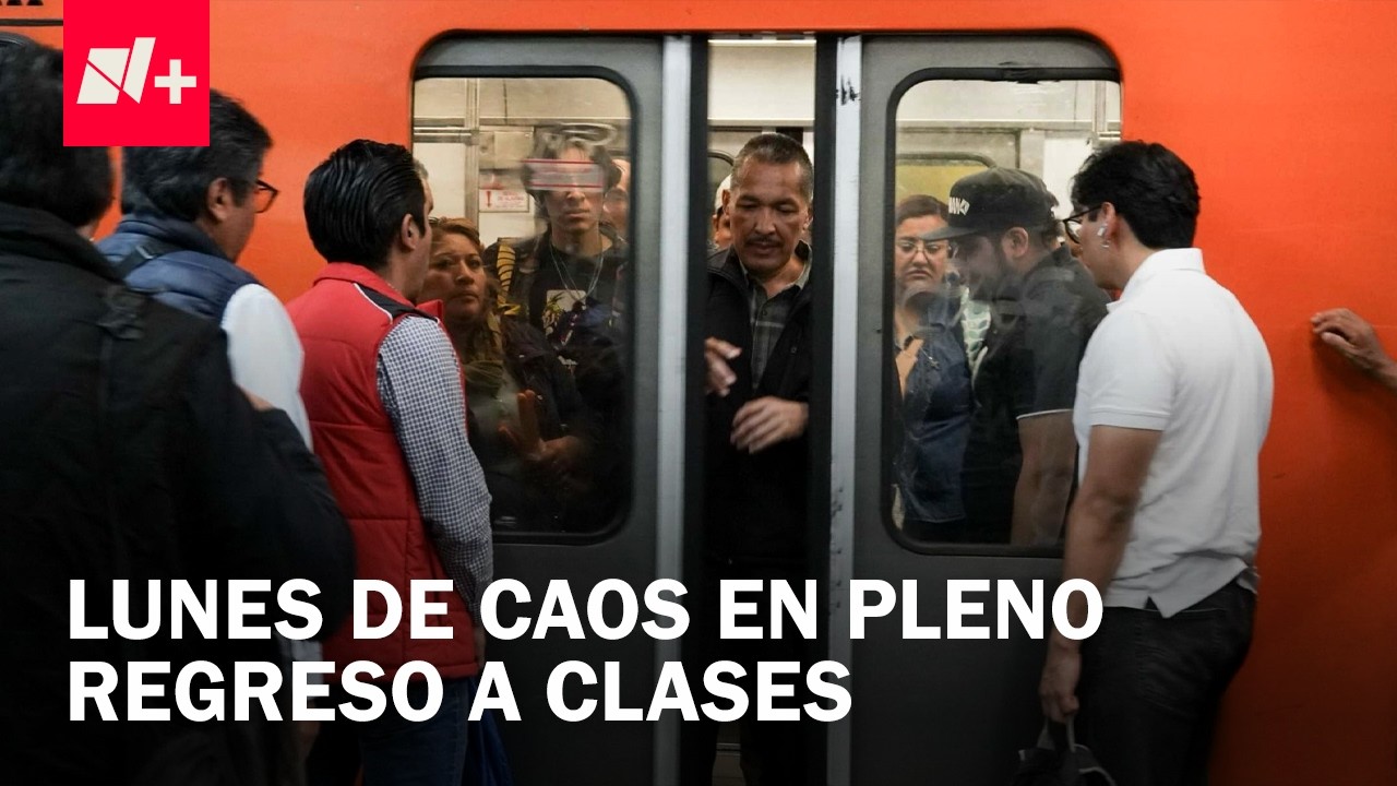 Caos total en el regreso a clases; paro del Metro paraliza la CDMX - En Punto