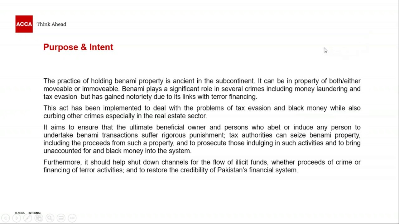 Learn Benami Transactions (Prohibition) Act, 2017