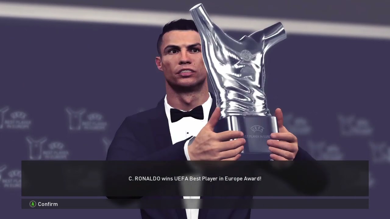 C.RONALDO WINS UEFA BEST PLAYER IN EUROPE