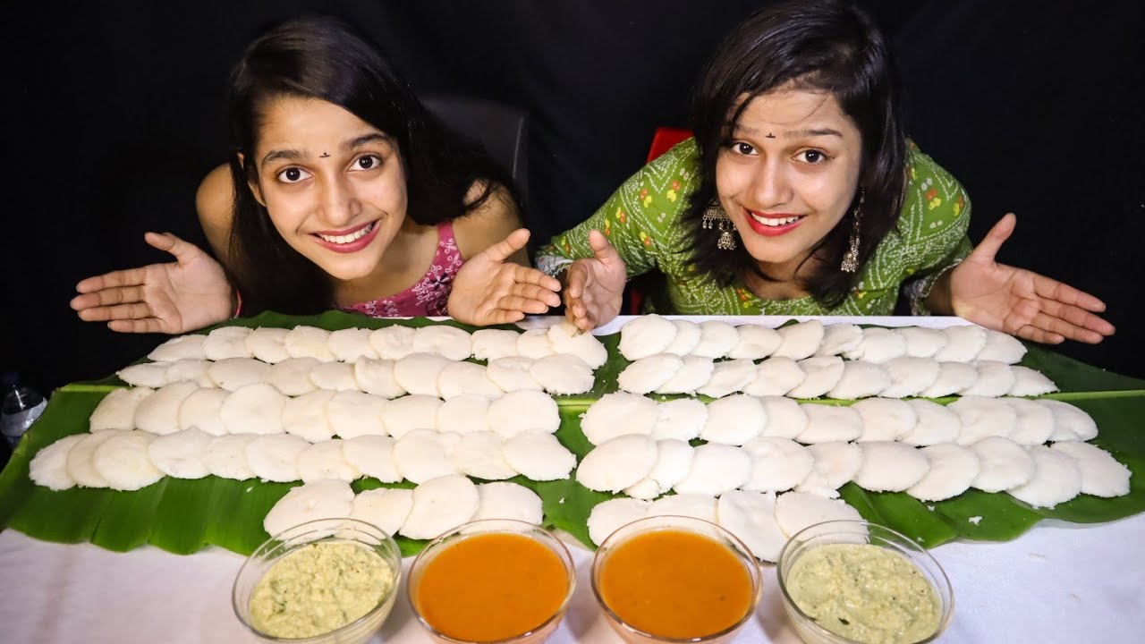 90 IDLI EATING CHALLENGE | IDLI EATING COMPETITION | IDLI SAMBHAR COCONUT CHUTNEY CHALLENGE