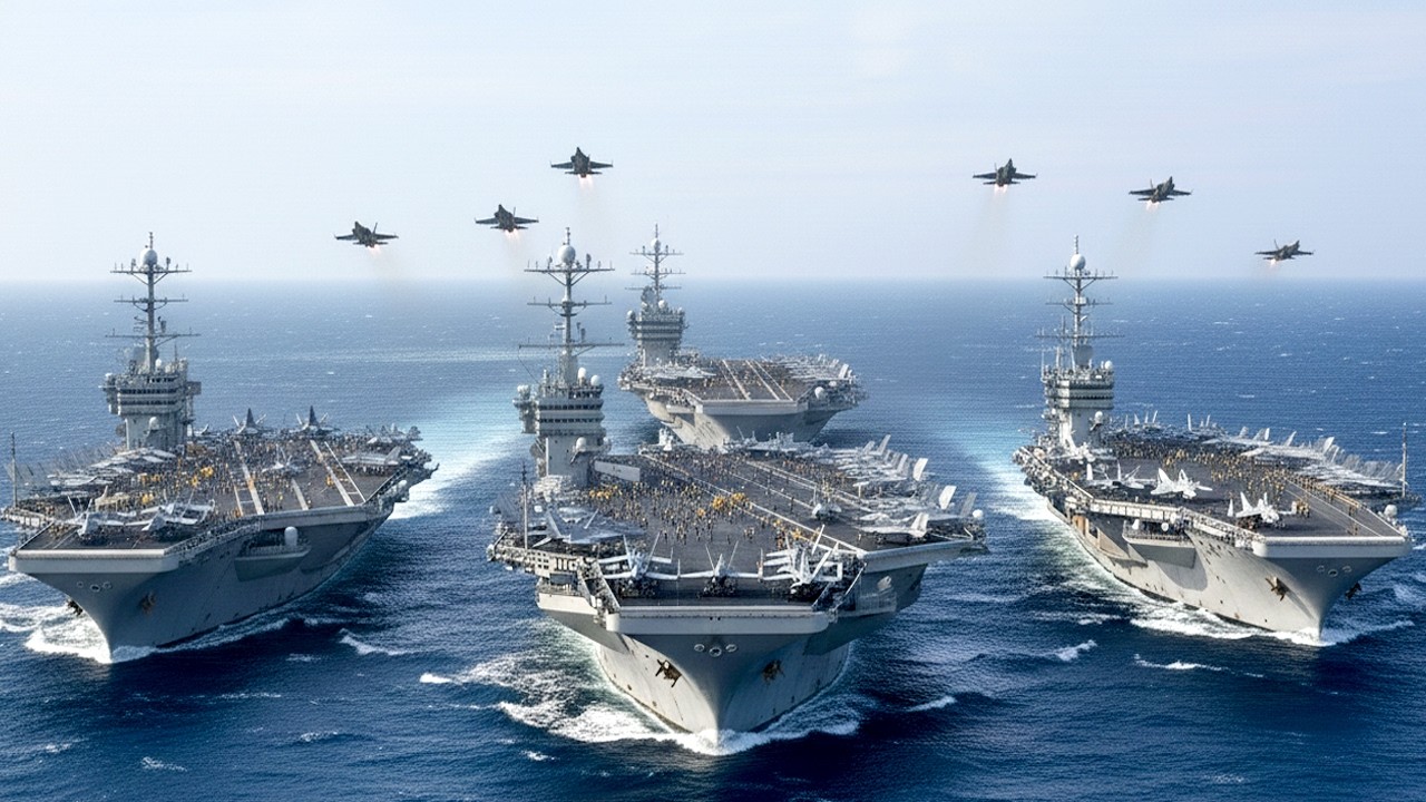 ИРАН: Авианосец USS Nimitz Lincoln Десятки американских истребителей взлетают в Аравийском море