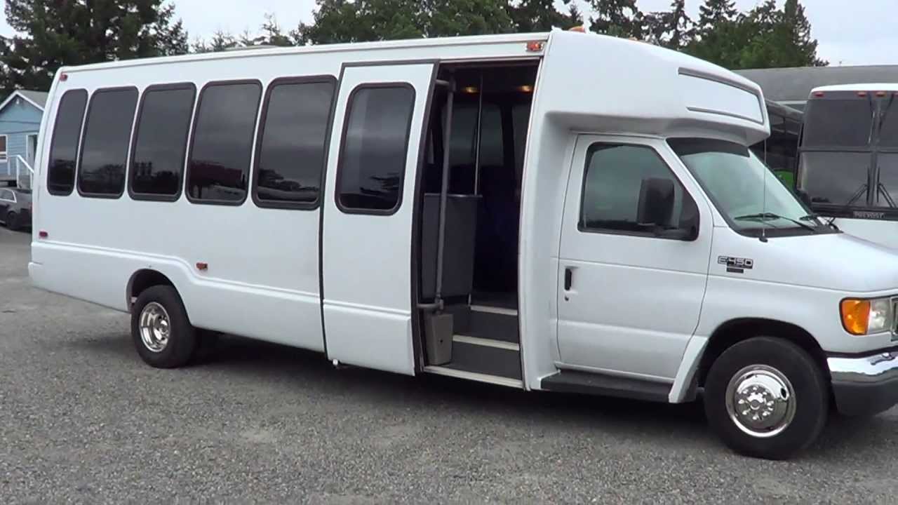 Northwest Bus Sales - 2005 Ford Krystal 21 Passenger Rear Luggage Shuttle Bus For Sale - S66178