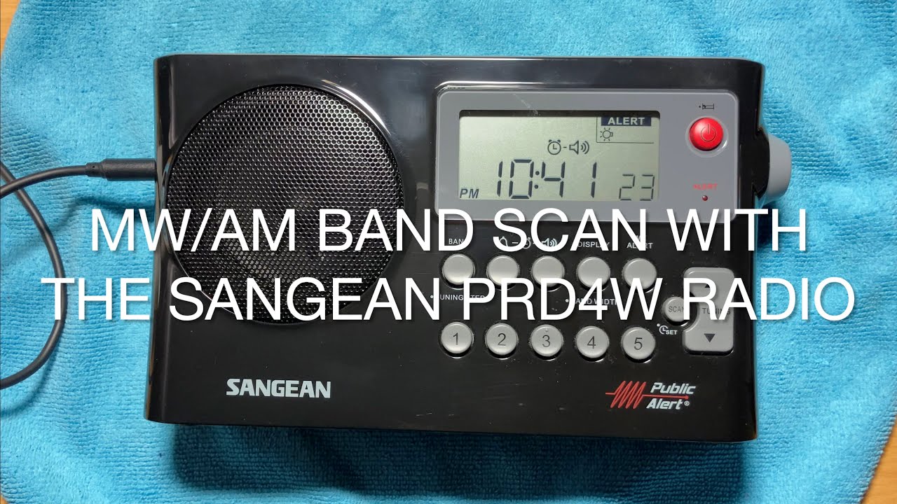 MW/AM Band Scan with the Sangean PRD4W Radio