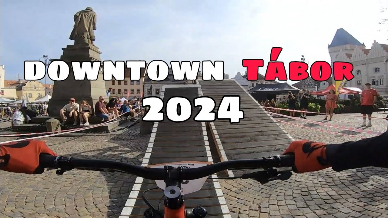 Downtown Tábor 2024 Final Run POV //Czech Urban Downhill Series//