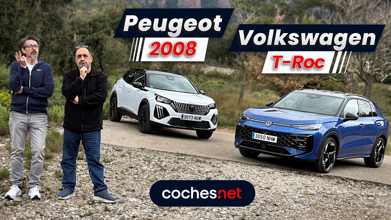 Comparativa Peugeot 2008 - Volkswagen T-Roc 2026 SUV l&iacute;deres / Test / Review en espa&ntilde;ol | coches.net