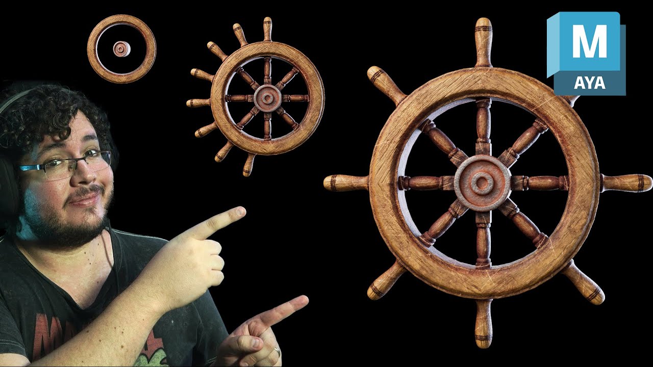 Model and Animate with Maya 2024 | Modelling a Ships Helm