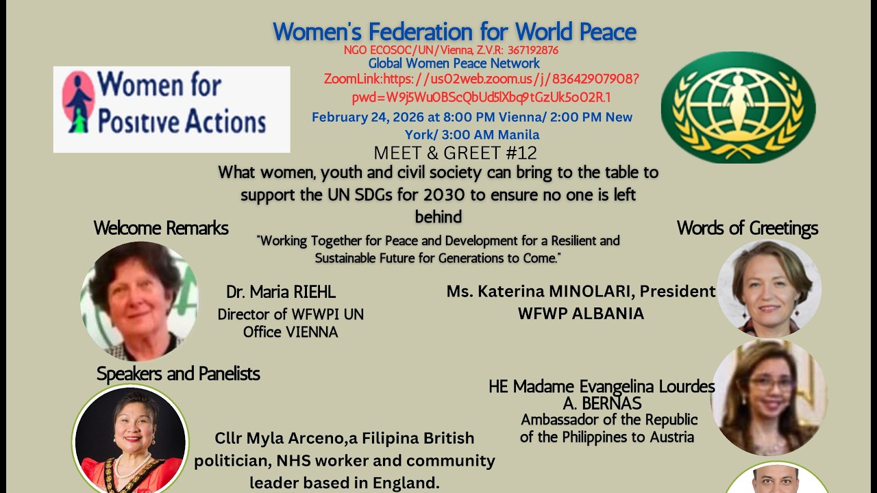 What women, youth and civil society can bring to the table to support the UN SDGs for 2030