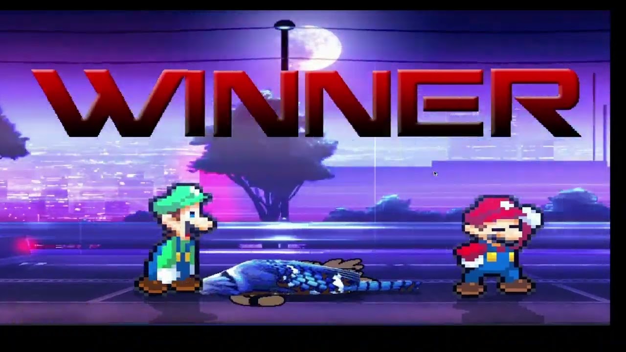 MUGEN REQUEST #98 - Super Better Mario & Super Better Luigi vs Mordecai & Rigby