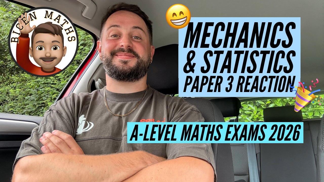 Поздравляем! 🎉😁 Реакция на 3-й вариант: Экзамены A-Level по математике 2026 [Edexcel] 📝