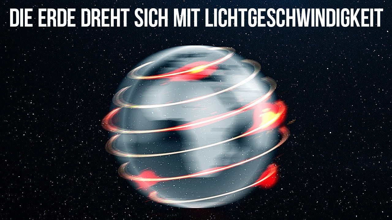Was wäre, wenn sich die Erde mit Lichtgeschwindigkeit dreht?