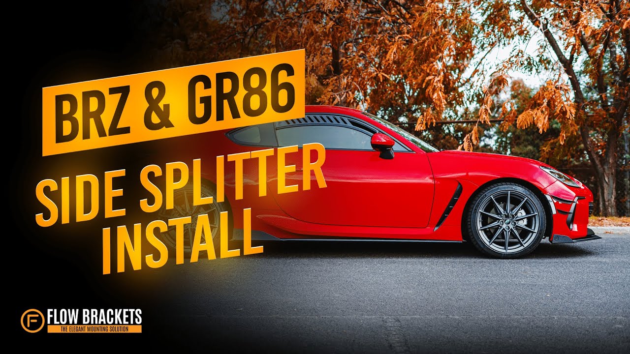 How to Install our Side Splitter on the new BRZ & GR86 | Flow Designs