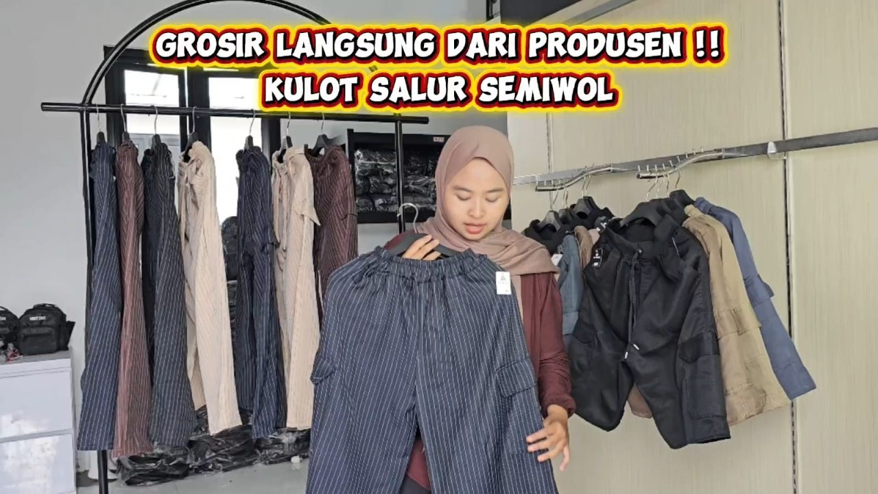 Kulot Salur Semiwol Cuma 22 Ribu | Grosir Langsung Dari Produsen