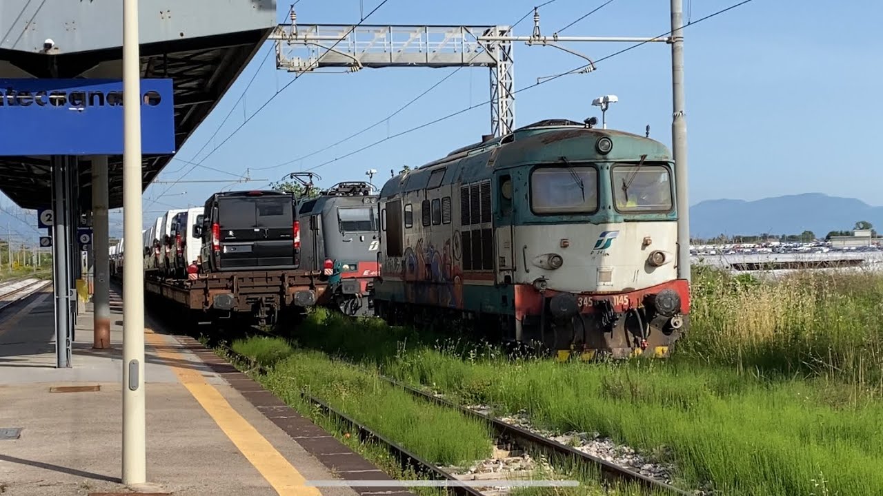 LOCOMOTORE D345.1145 IN MANOVRA