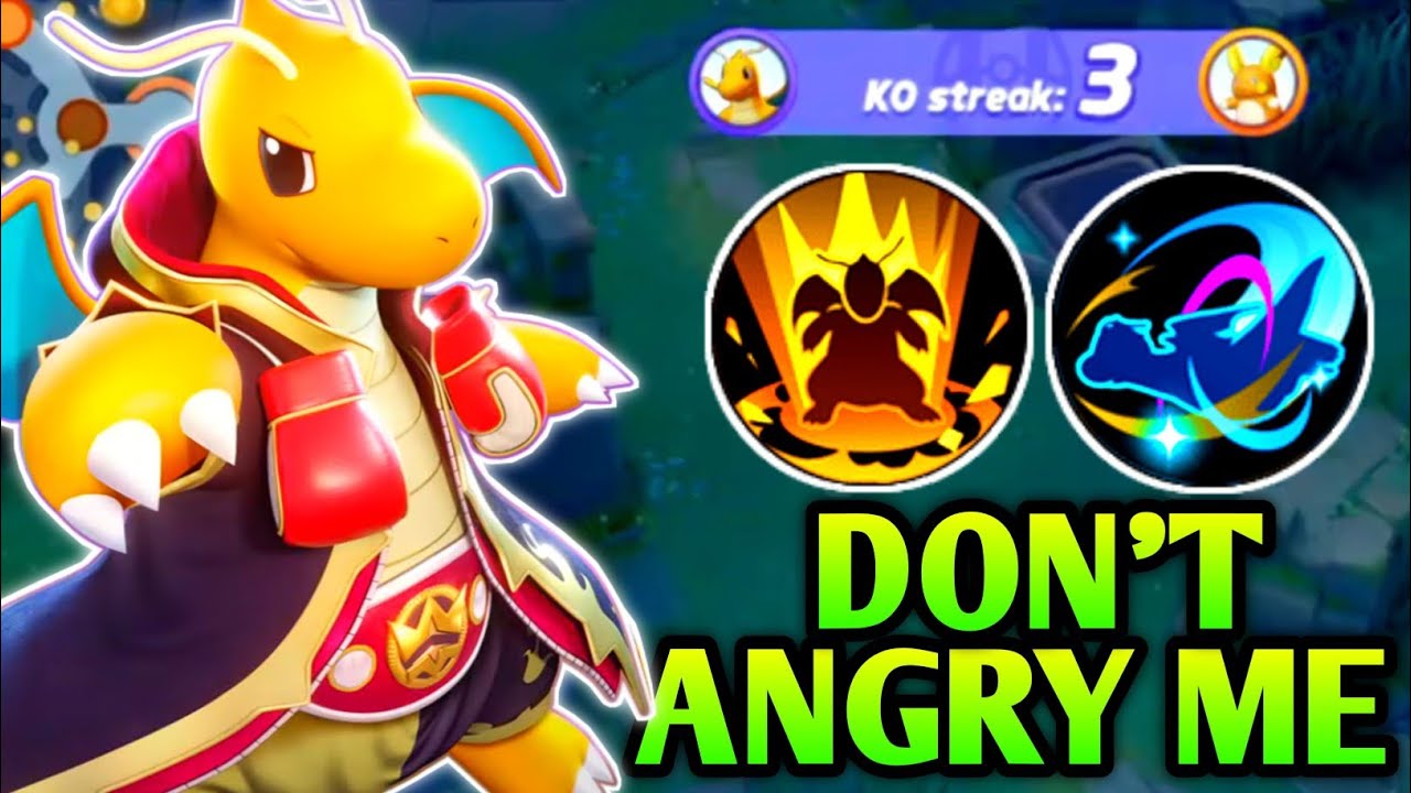 Don't mess with Dragonite Outrage then he will destroy you 💀 Pokemon Unite | Pokemon Unite | Hindi