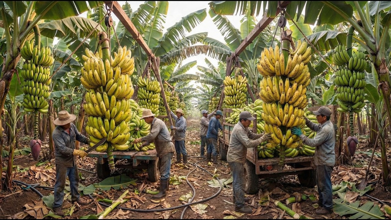 Como Os Agricultores Cultivam E Colhem Bananas – Da Semeadura À Colheita