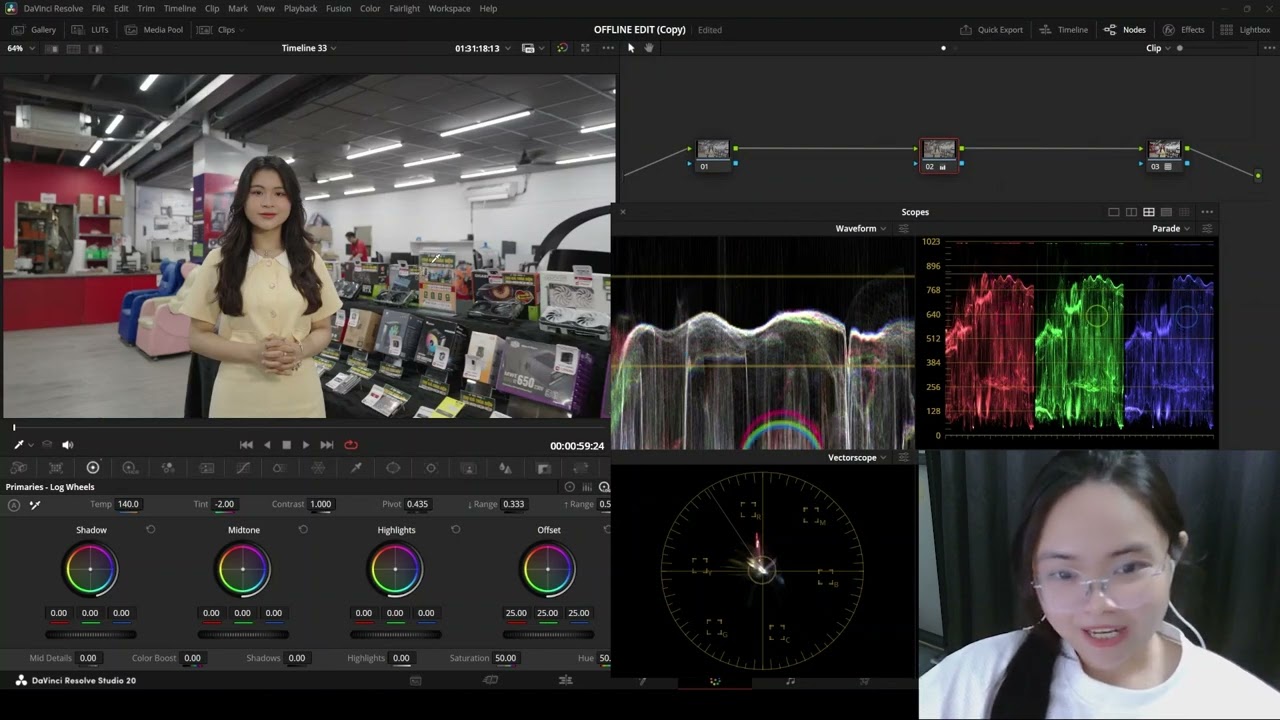 2 Cách White Balance trong Davinci Resolve