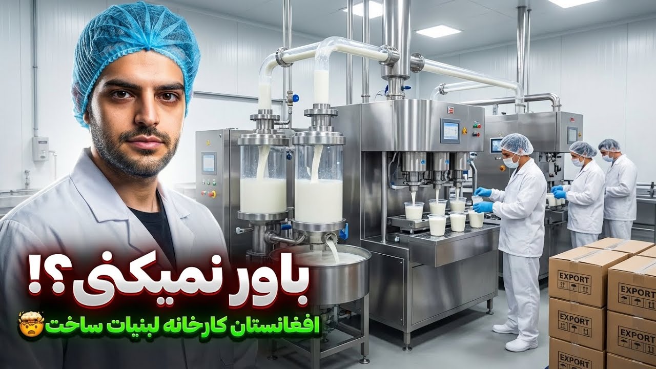 ورود گسترده ایرانی‌ها به افغانستان؛ فرصت شغلی یا بحران جدید؟فابریکه تولید لبنیات در کابل استان مرکزی