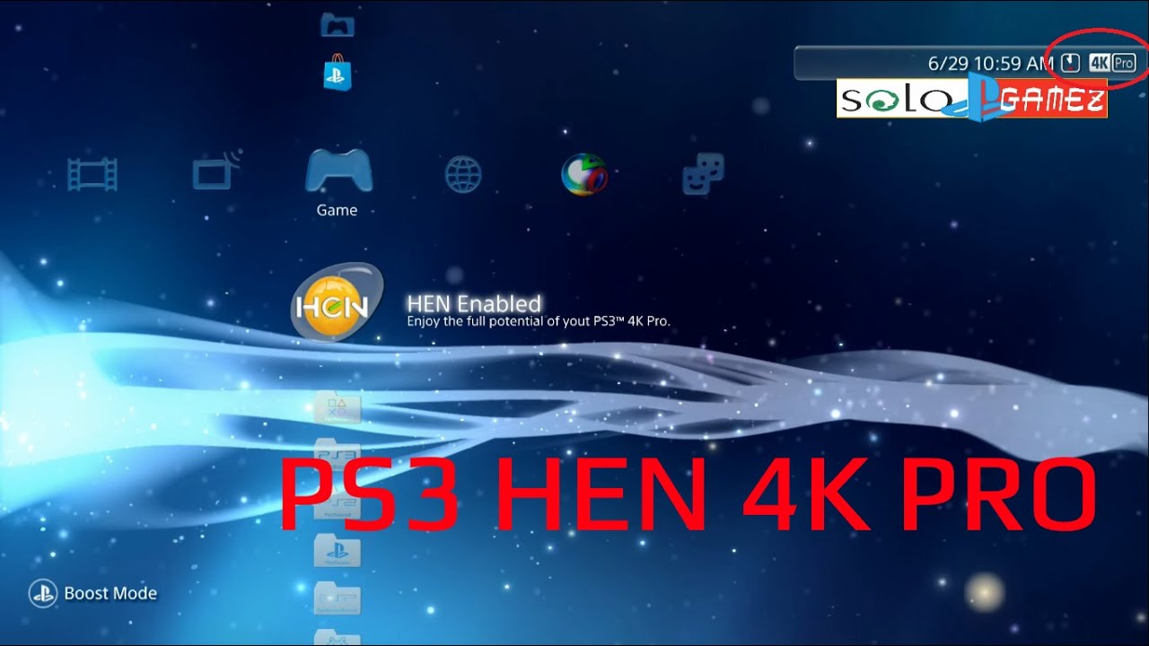 PS3&trade; 4K Pro PS3HEN 4.86