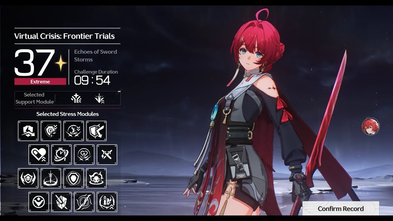 [Wuthering Waves] Virtual Crisis: Frontier Trials 3 - Stress 37 | Danjin solo Fleurdelys