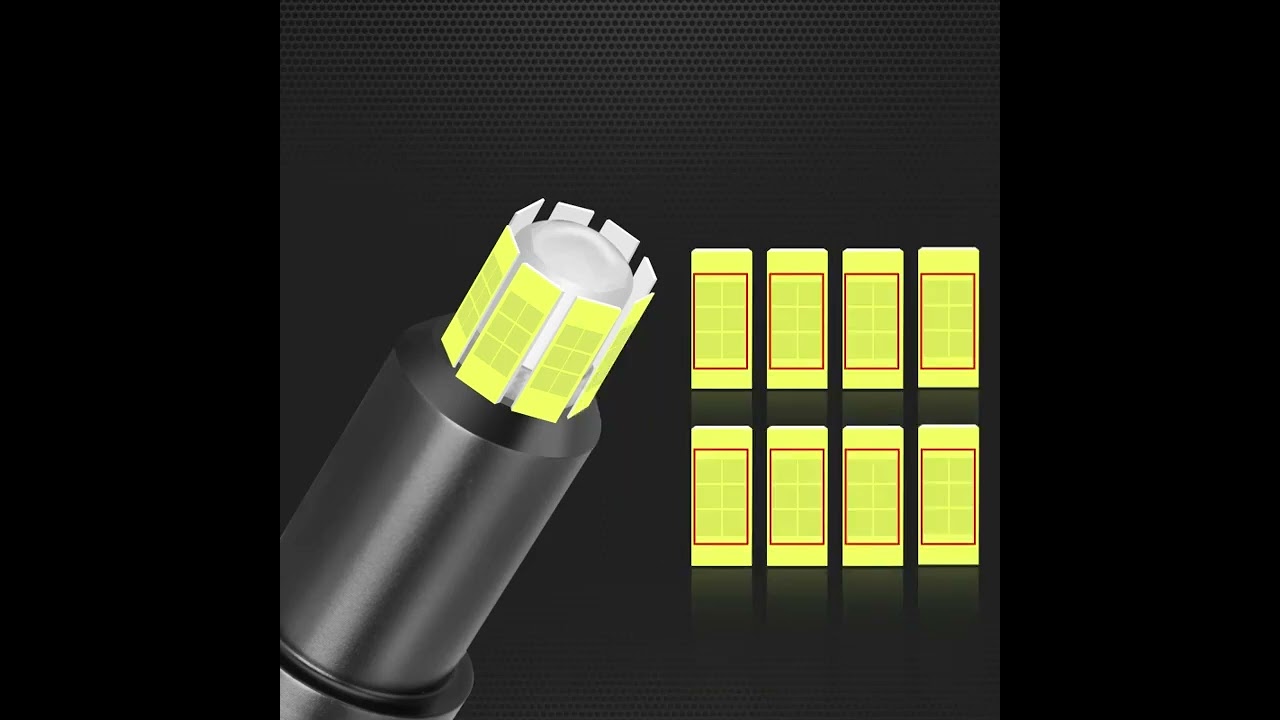 2pcs 48 CSP H1 H3 H7 LED Bulb H8 H11 9005 HB3 9006 HB4 Canbus 3D 360 Degree Car Headlight 18000LM Au