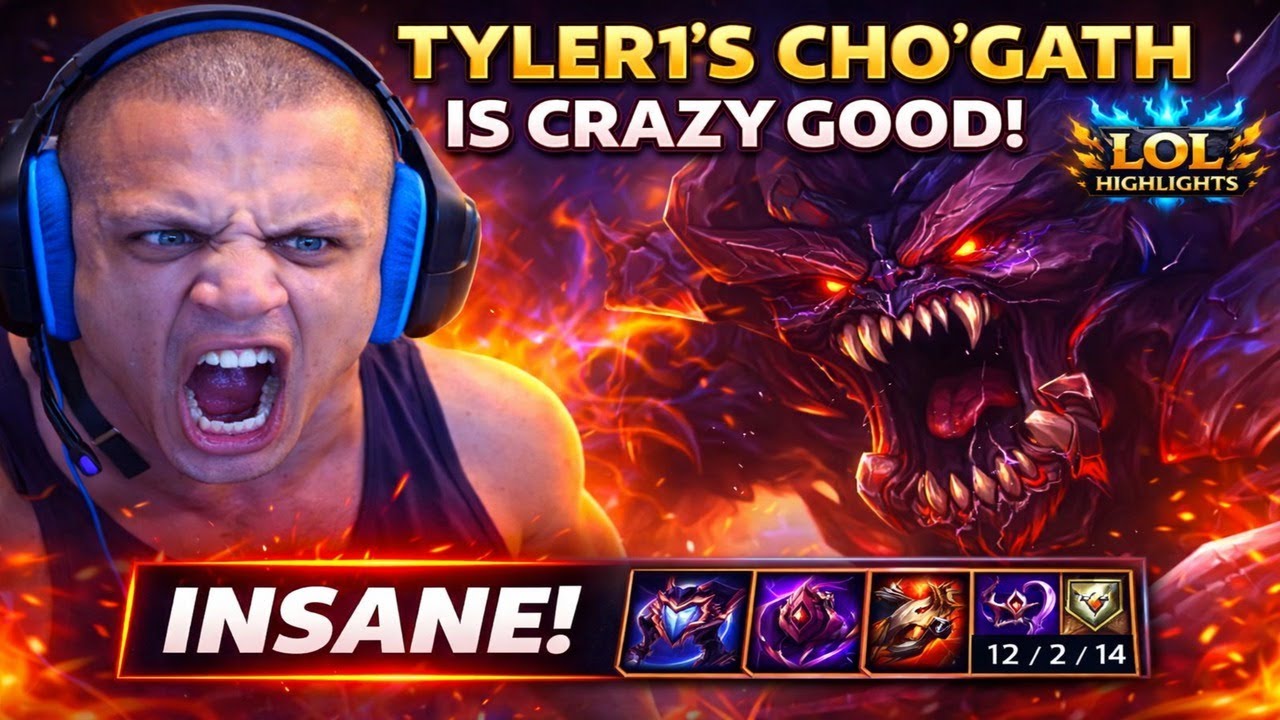 TYLER1'S CHO GATH IS CRAZYYY GOODD!!
