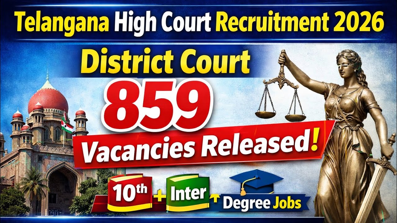 Telangana High Court & District CourtRecruitment 2026 Notification Details | Aravali Technologies 
