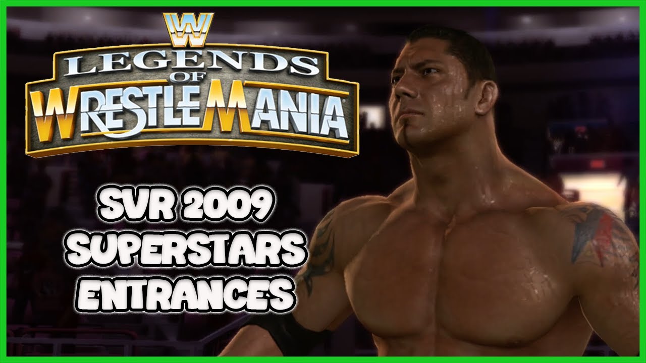 WWE Legends of Wrestlemania PS3 -  SvR 2009 Superstars Entrances