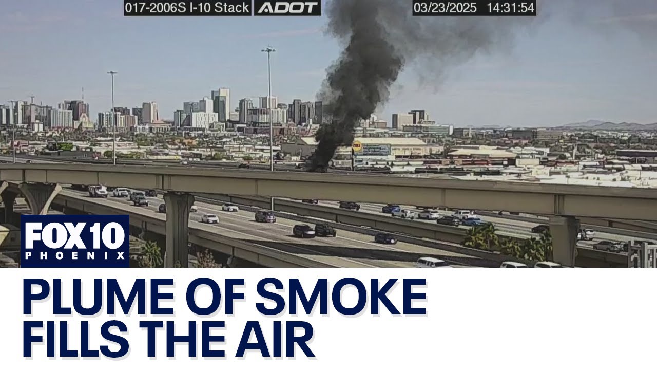 Car fire near downtown Phoenix