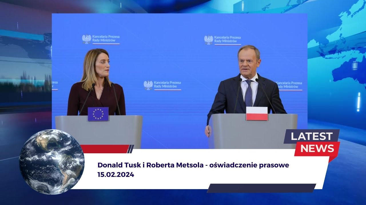 Donald Tusk i Roberta Metsola - oświadczenie prasowe - WirtualneMedia.info