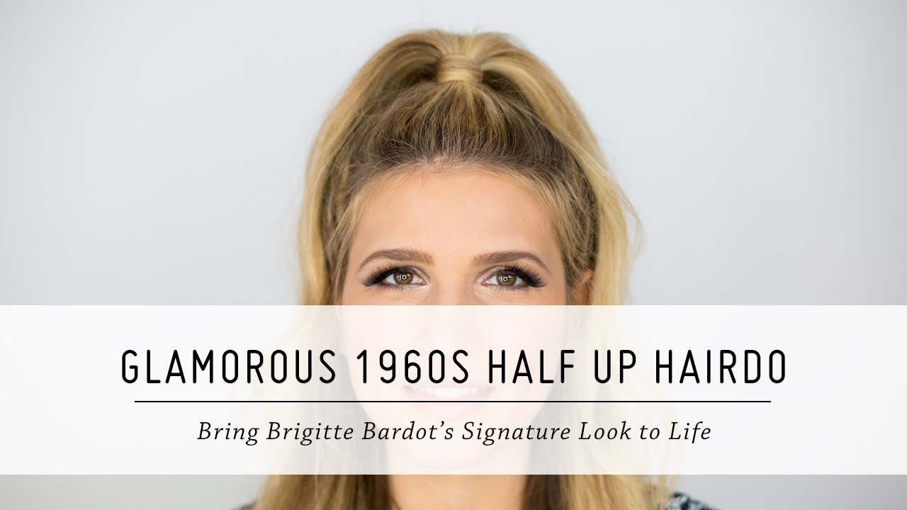 Glamorous 1960s Half Up Hairdo | Brigitte Bardot-Inspired | Retro Hair Tutorial | Mr Kate