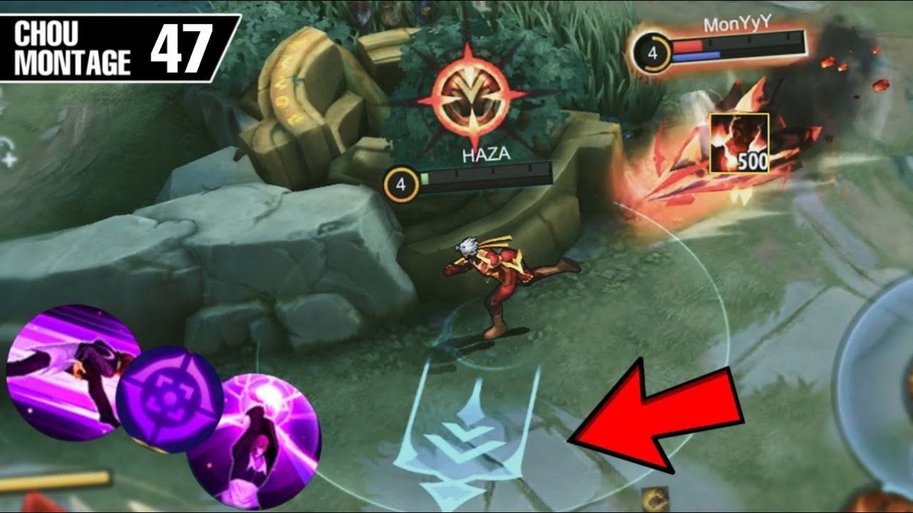CHOU MONTAGE FREESTYLE 47 Outplay / Highlights / immune / Damage / HAZA Gaming / Mobile Legends