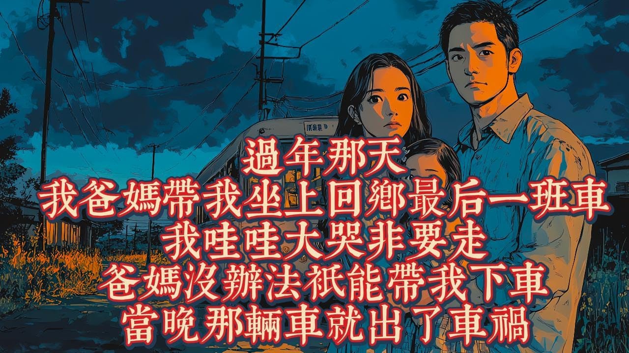 過年那天，我爸媽帶我坐上回鄉最後一班車，我哇哇大哭非要走，爸媽沒辦法只能帶我下車，當晚那輛車就出了車禍，我爸媽震驚了｜恐怖動漫｜懸疑動漫｜虐心動漫