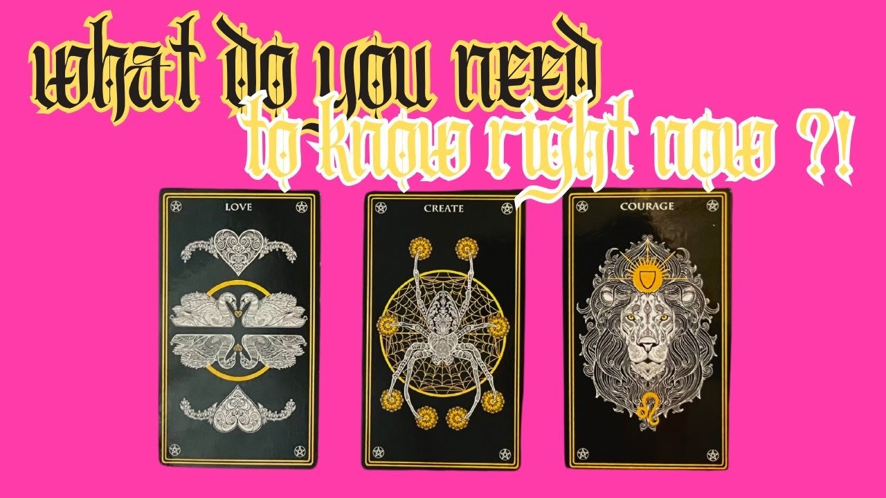 WHAT DO YOU NEED TO KNOW ⁉️🖤💛🖤💛 PICK A CARD 💛🖤💛🖤