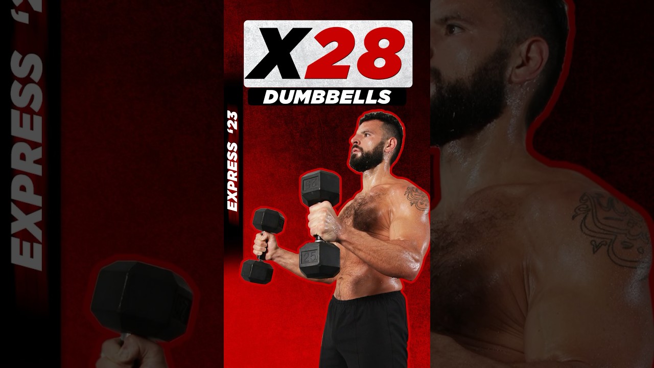 🔥 X28 20 Minute Double Dumbbells Full Body Fat Loss Workout